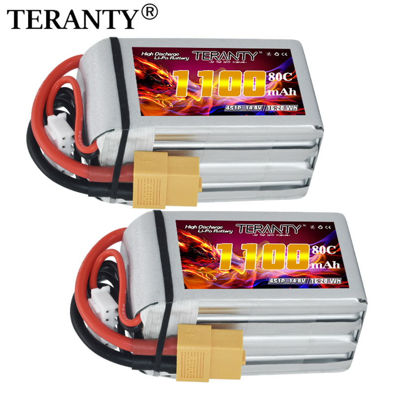 Drone Battery 4S - TERANTY 4S 1100MAh 80C/160C Baterai Lipo