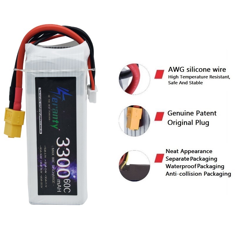 LiPo baterai isi ulang 4S 3300 - Drone Battery 4S ulasan dan harga