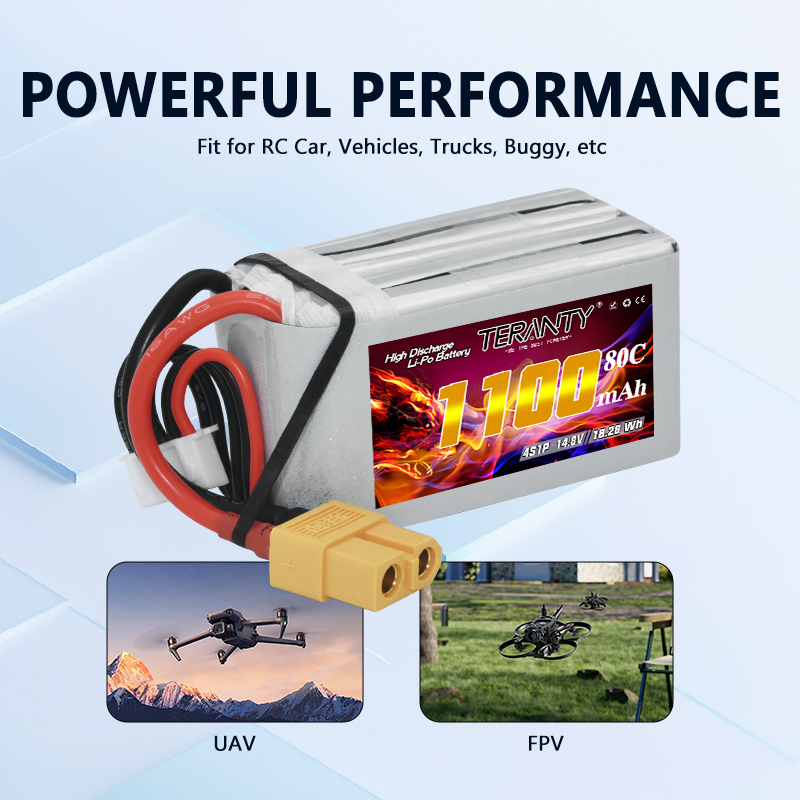 TERANTY 4S 1100MAh 80C/160C Ba - Drone Battery 4S ulasan dan harga