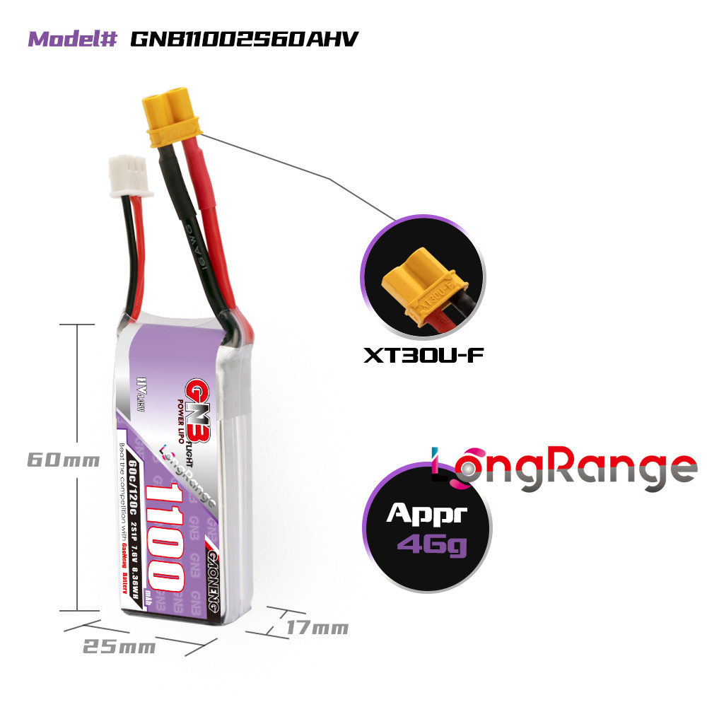 GNB Drone balap panjang, suku  - Drone Battery 4S ulasan dan harga