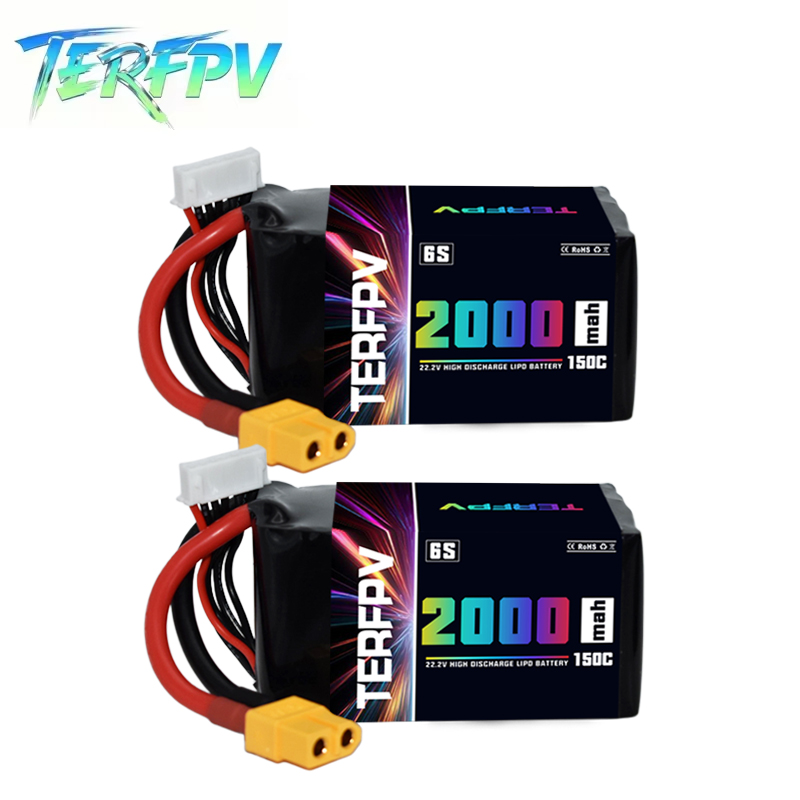 TERFPV 6S 22.2V 2000mAh 150C/3 - Drone Battery 6S ulasan dan harga