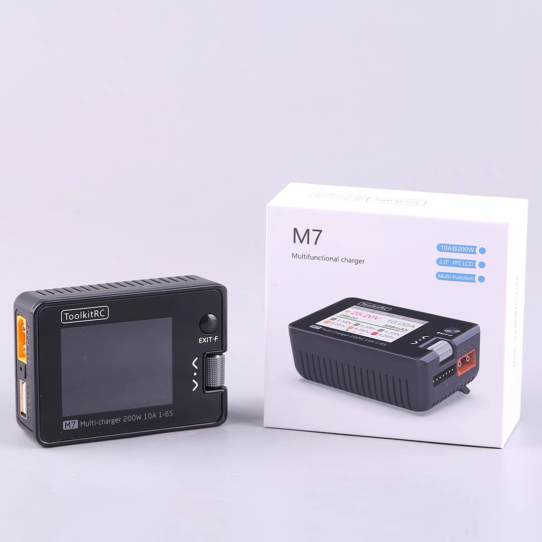 Untuk ToolkitRC M7 200W 10A Pe - Drone Battery Voltage Checker ulasan dan harga